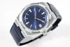 Outros Relógios Blue face Over seas 4500V AAA Relógio Mecânico Automático Masculino 40MM Pulseira de Aço Pulseira de Borracha ou Couro 230612