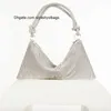 Totes Noeud Poignée Strass Soirée Pochette 2021 Cristal Diamants Dîner De Mariage Sacs À Main Et Sac À Main De Luxe Designer De Mode