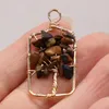Pendant Necklaces Citrine Amethyst Clear Quartz Natural Stone Drop Heart Crafts DIY Jewelry Making Necklace Earring Accessories Gift Party