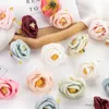Fleurs séchées 10 pièces fausses Roses de thé en soie Scrapbook bricolage pour noël décoration de la maison fête de mariage jardin artificiel