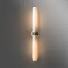 Lampa ścienna LED Modern Art Deco Copper Gold White Light Sconce do sypialni