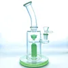 Borbulhador de narguilé de tubo de vidro de borosilicato transparente limpo de 9" com 1 perc life seed 14mm conector macho, 60mm de diâmetro