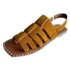 Sandalen Voor Vrouwen Opgedirkte Platte Open Teen Zomer Casual Comfortabele Strand Reisschoenen Gesloten Maat 11