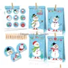 Förpackningspåsar Kraft Paper Oil Christmas Snowman Candy Fruit Presentförpackning Drop Delivery Otraa