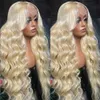 Медовый парик для женщин, бразильский парик для женщин, бразильская глубокая волна 613 HD, кружевное парик с кружевным париком с кружевным парик