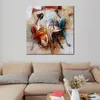 Art mural contemporain sur toile figurative décor moderne fait main romantique pour décor de chambre d'hôtel