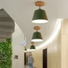 Światła sufitowe LED Light Modern Wood Lampa Vintage Plafondlamp salon Kolny E27 Plafonnier Lamparas Techo Deckenleuchten