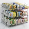 Estante organizador de latas Sorbus, organizador de gabinete de despensa apilable de 3 niveles con capacidad para hasta 36 latas, excelente almacenamiento para alimentos enlatados, Drin