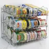 Sorbus Organiseur de canettes, 3 étages empilables Can Tracker Pantry Cabinet Organizer Peut contenir jusqu'à 36 canettes, excellent stockage pour les aliments en conserve, Drin