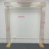 Party Decoration 1/3PC Luxury Shiny Gold Fashion Welcome Door Frame Wedding Flower Arch Stage Wall Screen Background Birthday Balloon Shelf