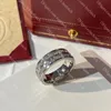 Women Designer Diamond Ring Men Kobiet Pierścień zaręczynowy luksusowe miłośnicy zespołu marki weselnej pierścienie klasyczne 925 srebrna para biżuterii prezent świąteczny