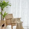 Cortina branca floral transparente rendas bordadas sala de estar para quarto casamento voile flor cortinas janelas pano de fundo europa