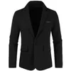 Jackets 2022 Fashion New Men's Casual Business Solid Color Formal Wear Work Professional Dress Suit Jacket Blazers Coat