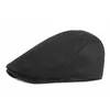 Bérets Automne Hiver Polyester Solid News Boys' Flat Top Hat Male and Female Painter Beret 02 G220612