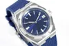 Outros Relógios Blue face Over seas 4500V AAA Relógio Mecânico Automático Masculino 40MM Pulseira de Aço Pulseira de Borracha ou Couro 230612