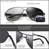 CLLOIO 2023 New Square Photochromic Polarized Sunglasses Men Change Color Sun Glasses Chameleon Anti-glare Driving Oculos de sol L230523