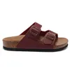 män sandaler herr designer glider slipare student sandal rem spänne öppen tå sandal tjock suled äkta läder kork lata tofflor ett ord sandaler retro anti slip