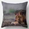 Kissen 45x45cm Fall Home Decor Kissenbezüge Sofa Schlafzimmer Wildtier Löwe Pferd Tiger Kissenbezug