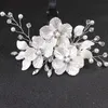 Wedding Hair Jewelry Flower Hairpin Guest Headdresses White Barette Woman R230612