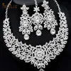 Ensembles de bijoux de mariage C30 Mariage Front Chaîne Collier Boucles D'oreilles Ensemble Dubai Bijoux Ensemble Cadeaux pour Femmes Indien Africain Accessoires De Cheveux De Mariée 230609