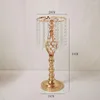 Party Decoration Flower Stand smidesjärn Crystal Candlestick Twist Ornament Table Electroplating Guide