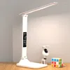 Lampes de table lampe multifonction LED bureau avec porte-stylo calendrier USB Rechargeable tactile nuit pour chambre lecture de livre