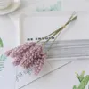 Gedroogde bloemen 6 stks/lot 32 cm schuimtarweoren bloem lavendel kunstmatig voor pastoraal huis bruiloft feest decoratie nep riet decor
