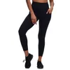 Kvinnor Yoga Leggings Pants Fitness Push Up Training Running med Side Pocket Gym Seamless Peach Butt Tight Pants Velafeel