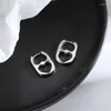 Creolen 2023 Trend Edelstahl Liebe Herz Ohrring Für Frauen Minimalistische Geometrische Schnalle Boucle Oreille Edlen Schmuck Bijoux