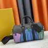 Designer Mens Handbag Waterdrop Tote Bags Monograms Pumpkin Aquagarden Coated Leahter CrossBody Inkjet Technique Double Handle Bag
