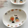 Piatti Piatto per salsa domestica Set di stoviglie An- Pan Man Pane dei cartoni animati Personaggi degli anime Insalata di ceramica