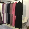 Etniska kläder 2st muslimska kvinnor hijab klänning blygsam abaya eid ramadan islamisk khimar jilbab dubai kalkon mantel jalabiya caftan abayas