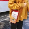 Totes Nette Milch Box Frauen Schulter Tasche Designer Trinken Cartoon Druck Umhängetaschen für Frauen 2021 Harajuku Kleine Münze Geldbörsen mädchen
