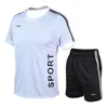 Agasalhos masculinos verão impressão 3D esporte secagem rápida respirável rua academia roupas esportivas confortável camiseta justaShorts duas peças XXS-6XL 230612