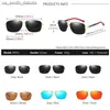 AOWEAR Occhiali da sole polarizzati a specchio da uomo per uomo Donna Qualità di lusso Rettangolo retrò UV400 Occhiali da sole da guida gafas de sol L230523