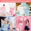 Party Decoration 110 cm Elephant Shape Mosaic Balloon Frame DIY Filling Box Baby Shower Kids Birthday Wedding Jungle Safari Bakgrund