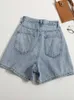 YuooMuoo Denim Damen 2022 Sommer Street Kleidung Hohe Taille Casual Komplettset Blue Jeans Shorts P230606