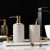 Sets Gold Bathroom Accessories Sets Ceramics Lotion Soap Dispenser Tumbler Soap Dish Bathroom Deco Accessroy Set