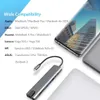 Stationen 8 in 1 USB -C -Hub für Laptop -Adapter PC Computer PD Ladung 8 Ports Dock Station RJ45 HD TF/SD -Karten Notebook Typec Splitter