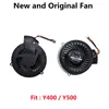 Pads Nieuwe originele CPU Cooling Cooler Fan voor Lenovo IdeaPad Y400 Y500 -laptop