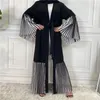 Abbigliamento etnico Eid Open Abaya Dubai Turchia Kaftan Abito da donna musulmana Kimono Ccardigan Abito arabo islamico Ramadan Mubarak Djellaba