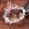 Hochzeit Haarschmuck Elegantes Brautstirnband Mädchen imitierte Blumenkranz Kopfschmuck Brautgirlande Kopfschmuck R230612