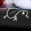 Charm Armbanden Echt 925 Sterling Zilver Zirconia Roman Mensen Ontwerp Armbanden Verjaardagsfeestje Geschenken Hot Selling Voor Vrouwen Meisjes Z0612