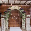 Decorative Flowers Artificial Garland 3.28 FT Floral Decor Wedding Decoration Silk Flower Rattan For Home Hanging Party