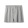 Caleçons été hommes sous-vêtements en coton maillots de bain caleçons Shorts renflement mâle vêtements de nuit confortables maillots de bain grande taille