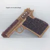 Totes Pistol Gun Shape Borse da sera con strass Crystal Women Party Clutch Purse Ladies Wedding Pochette formale Pochette Borse