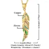 Pendentif Colliers Simple Plume Collier Exquis 18K Plaqué Or Feuilles O Forme Chaîne Ras Du Cou Pour Les Adolescents Couple Tendance Bijoux Cadeaux