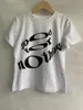 T-shirt da donna T-shirt moda T-shirt da donna estate coreana con stampa lettera Ropa Mujer Camicie da donna T-shirt oversize Y2K Casual T-shirt bianca 230612