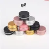 New Colorful Red Gold Blue White Aluminum Jars Pot 5g 10g 15g 20g 30g 50g 60g Metal Refillable Makeup Cosmetic Cream Containersgoods Algwu