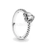 Anneaux De Bande En Argent Sterling 925 ANNEAUX Zircon Cubique Pour Pandora Bague De Mode Saint Valentin Or Rose Bague De Mariage Femmes Avec Boîte D'origine J0612